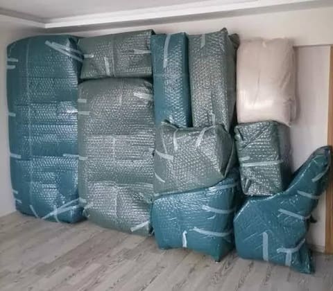 Köpüklü file ile korumaya alınmış eşyalar